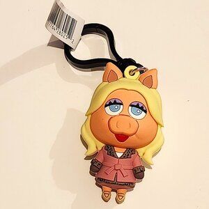 *2 for $30* The Muppets Miss Piggy Figural Key Chain Clip - Purse Pal Pet